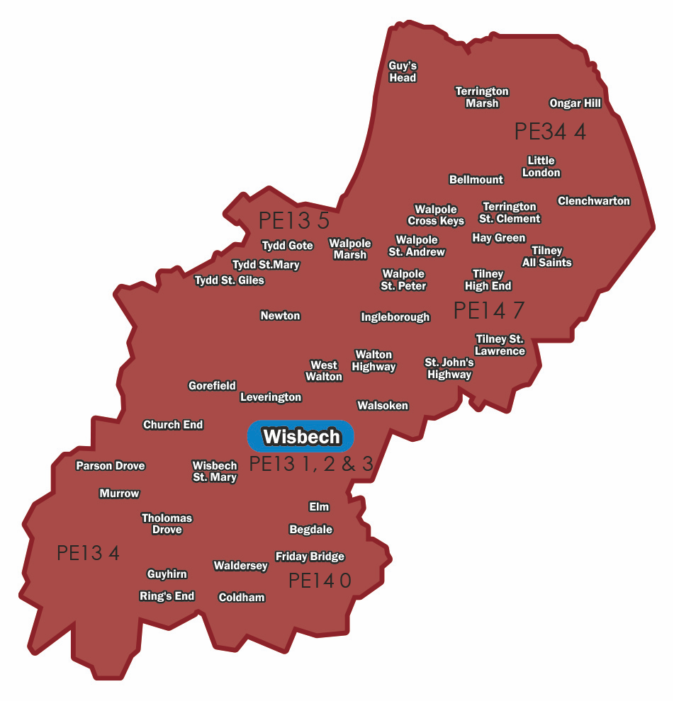 WisbechMap Wisbech advertisers